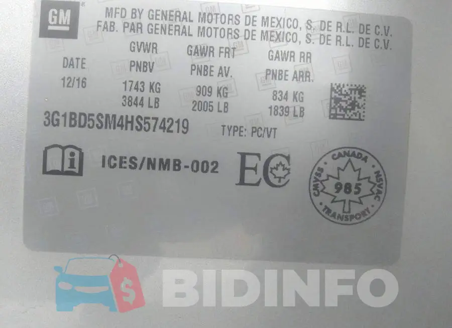 3G1BD5SM4HS574219 Photo# 9