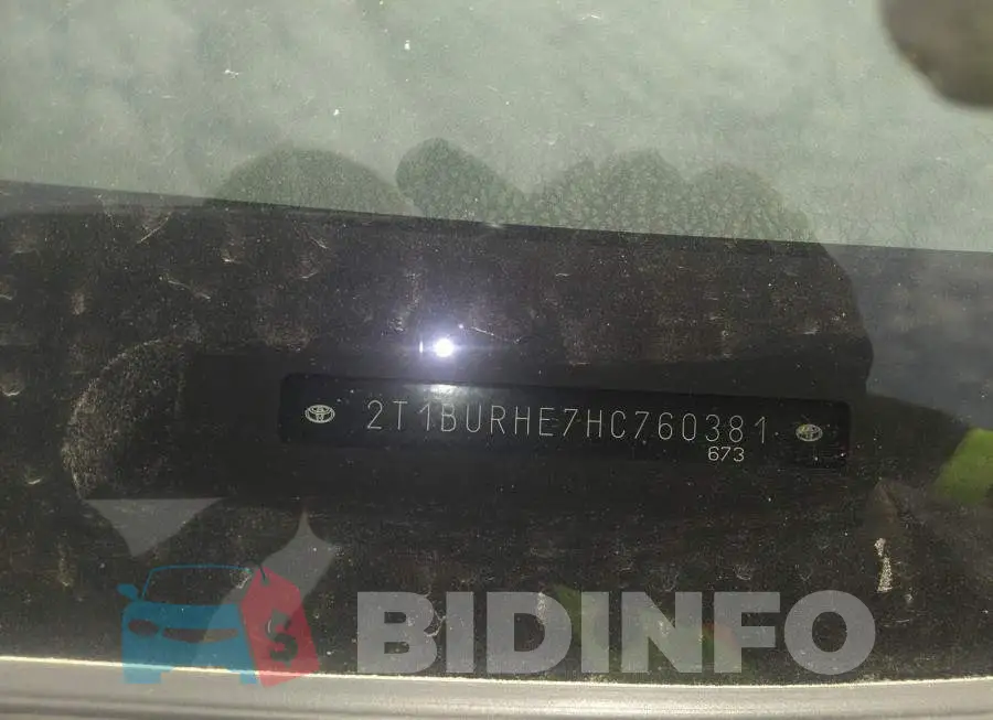 2T1BURHE7HC760381 Photo# 9
