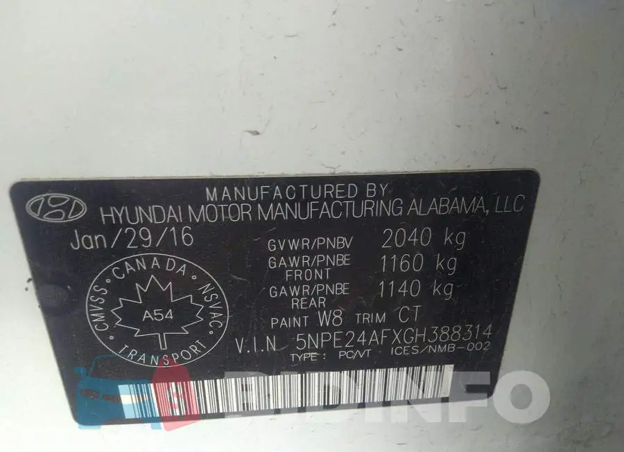 5NPE24AFXGH388314 Photo# 9