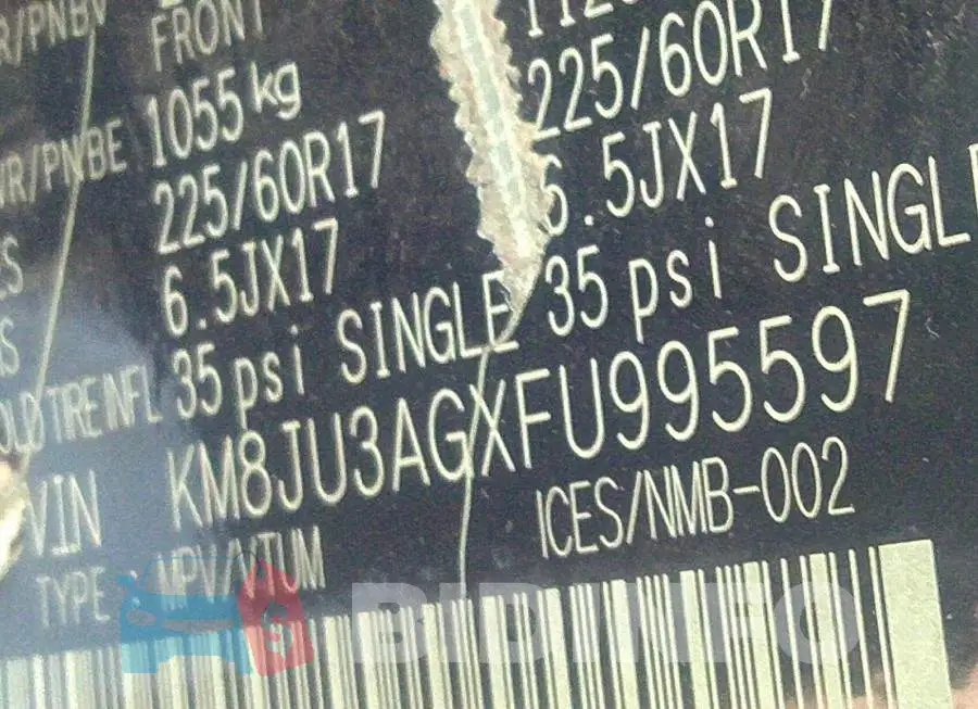 KM8JU3AGXFU995597 Photo# 9