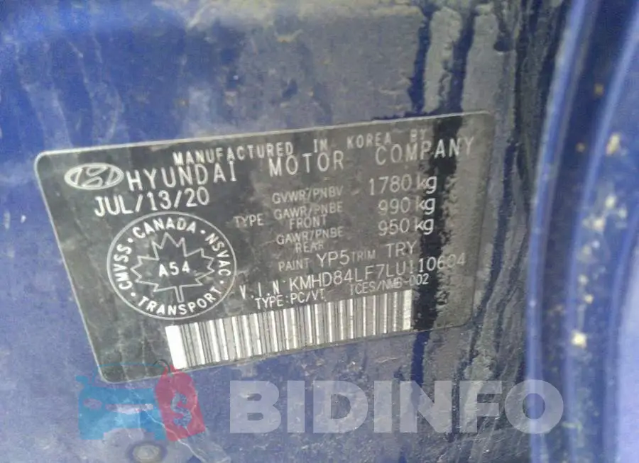 KMHD84LF7LU110604 Photo# 9