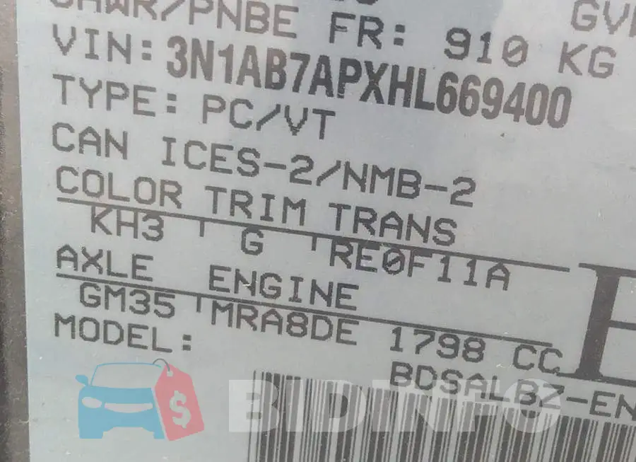 3N1AB7APXHL669400 Photo# 9