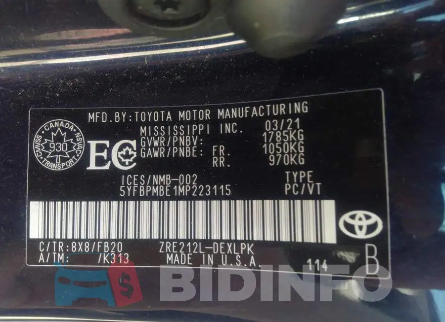 5YFBPMBE1MP223115 Photo# 9