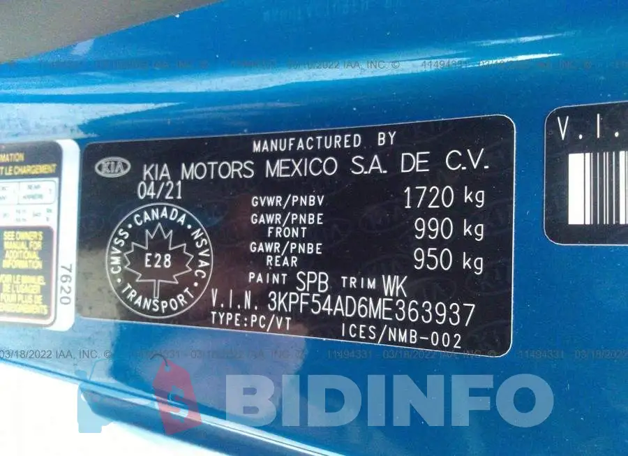 3KPF54AD6ME363937 Photo# 9