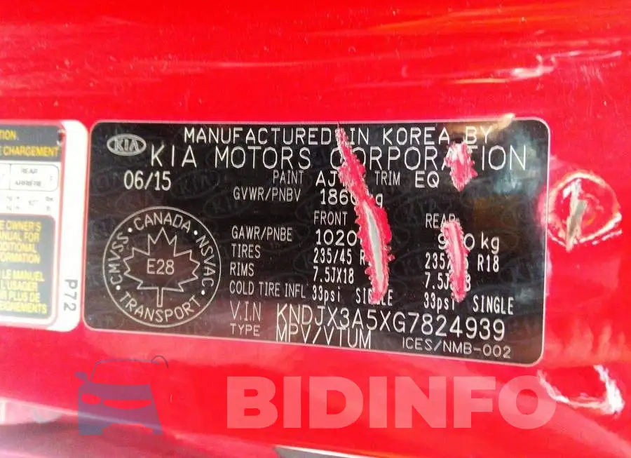 KNDJX3A5XG7824939 Photo# 9