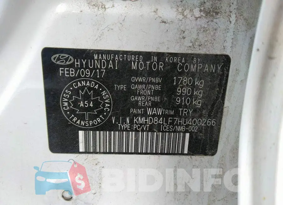 KMHD84LF7HU400266 Photo# 9 KMHD84LF7HU400266 Photo# 9