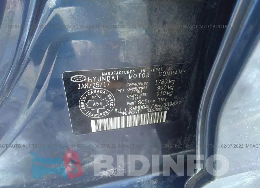 KMHD84LF8HU389827 Photo# 9 KMHD84LF8HU389827 Photo# 9