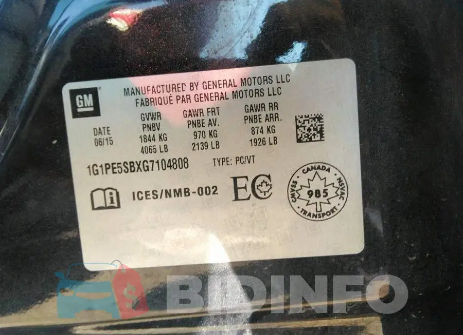 1G1PE5SBXG7104808 Photo# 9
