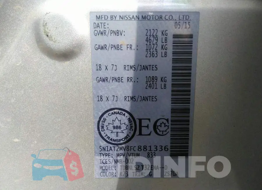 5N1AT2MV8FC881336 Photo# 9
