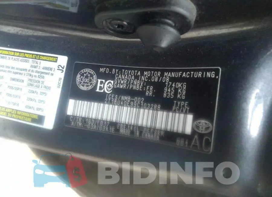 2T1BU40E99C103288 Photo# 9