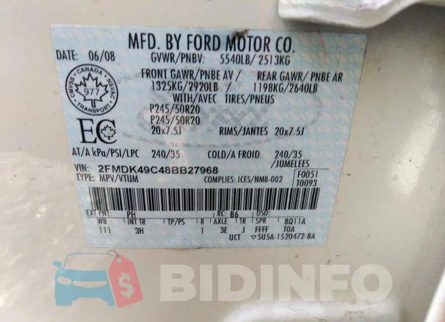 2FMDK49C48BB27968 Photo# 9
