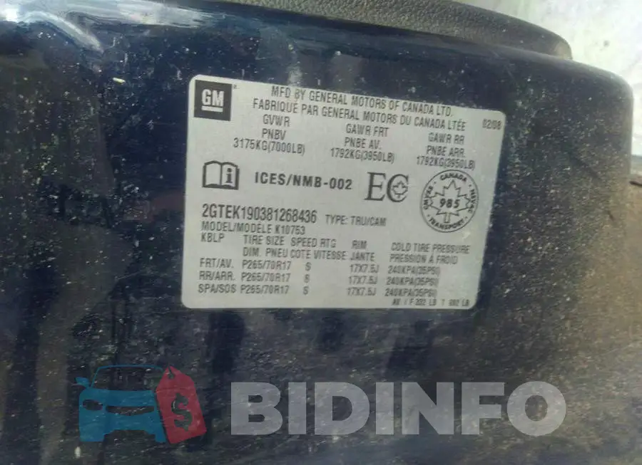 2GTEK190381268436 Photo# 9