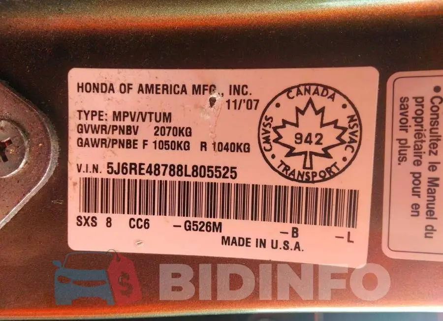 5J6RE48788L805525 Photo# 9
