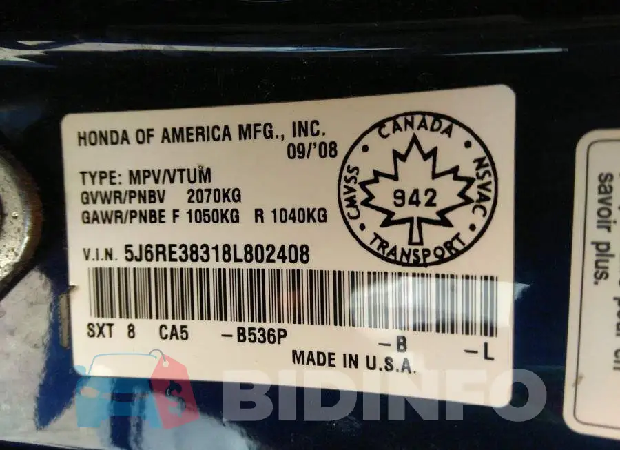 5J6RE38318L802408 Photo# 9
