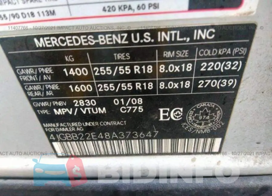 4JGBB22E48A373647 Photo# 9