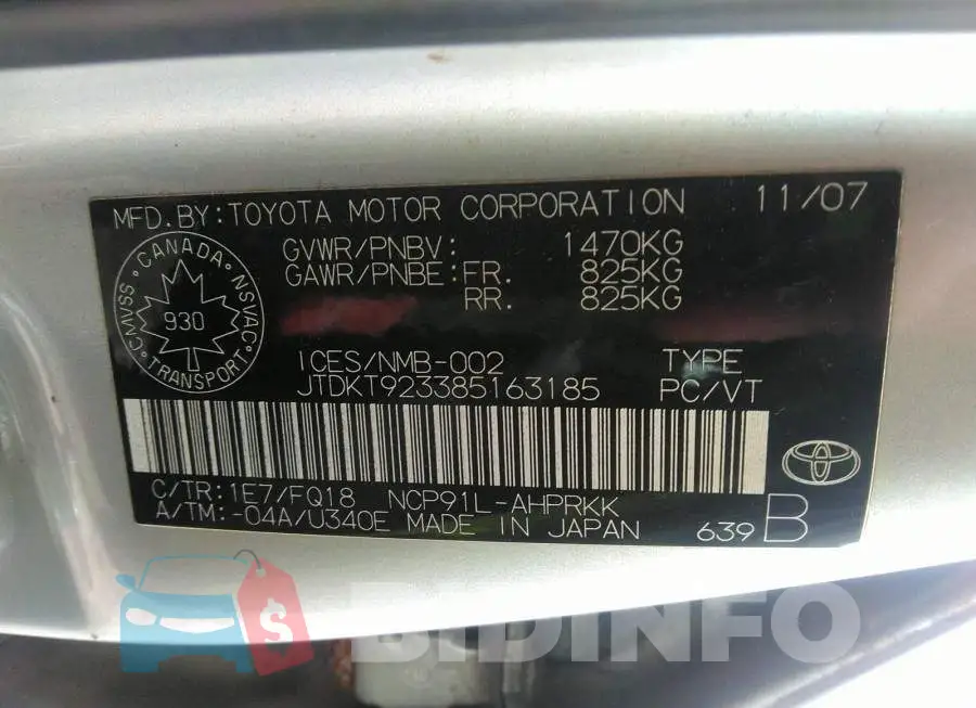 JTDKT923385163185 Photo# 9