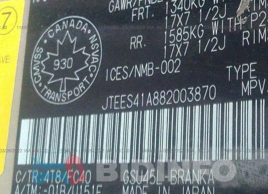 JTEES41A882003870 Photo# 9
