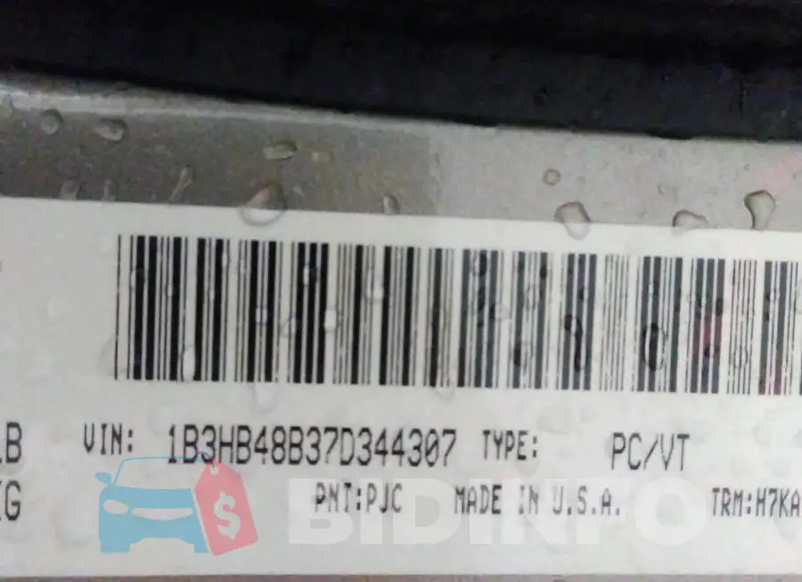 1B3HB48B37D344307 Photo# 9
