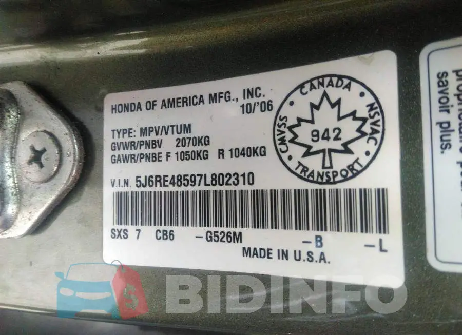 5J6RE48597L802310 Photo# 9