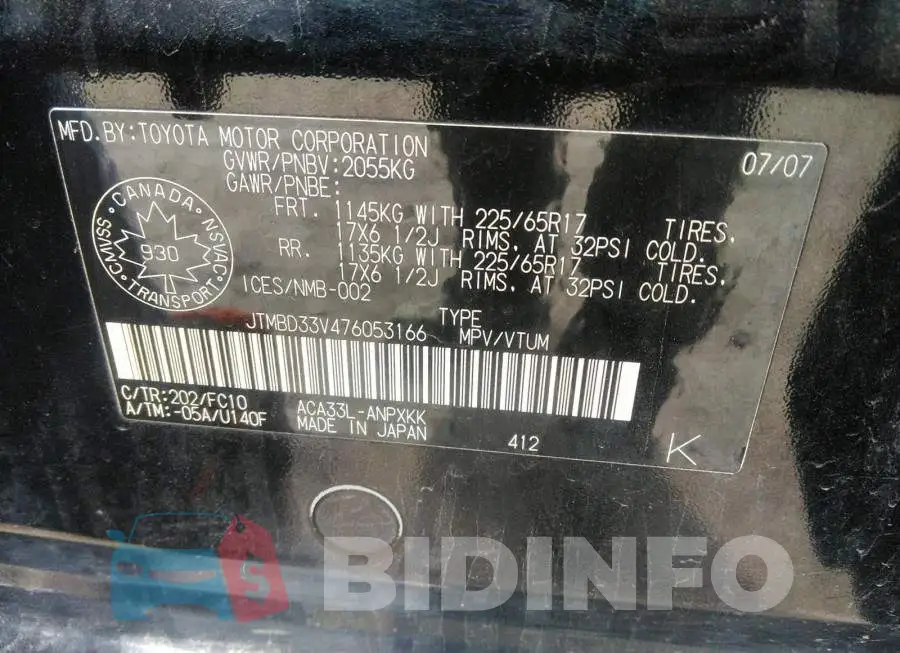 JTMBD33V476053166 Photo# 9