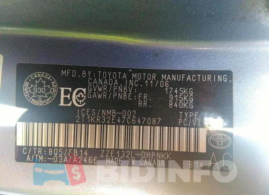 2T1KR32E47C647087 Photo# 9