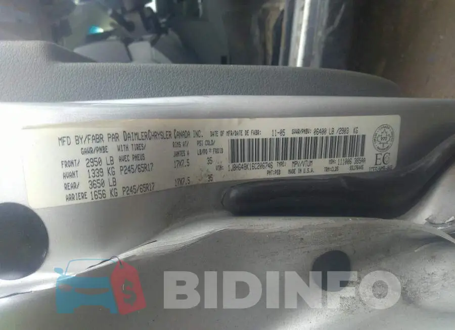 1J8HG48K16C206746 Photo# 9