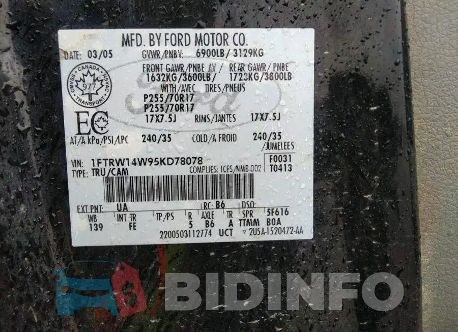 1FTRW14W95KD78078 Photo# 9