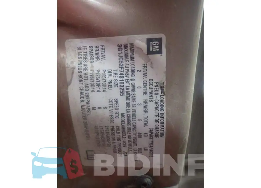 3G1JC52F74S103255 Photo# 9