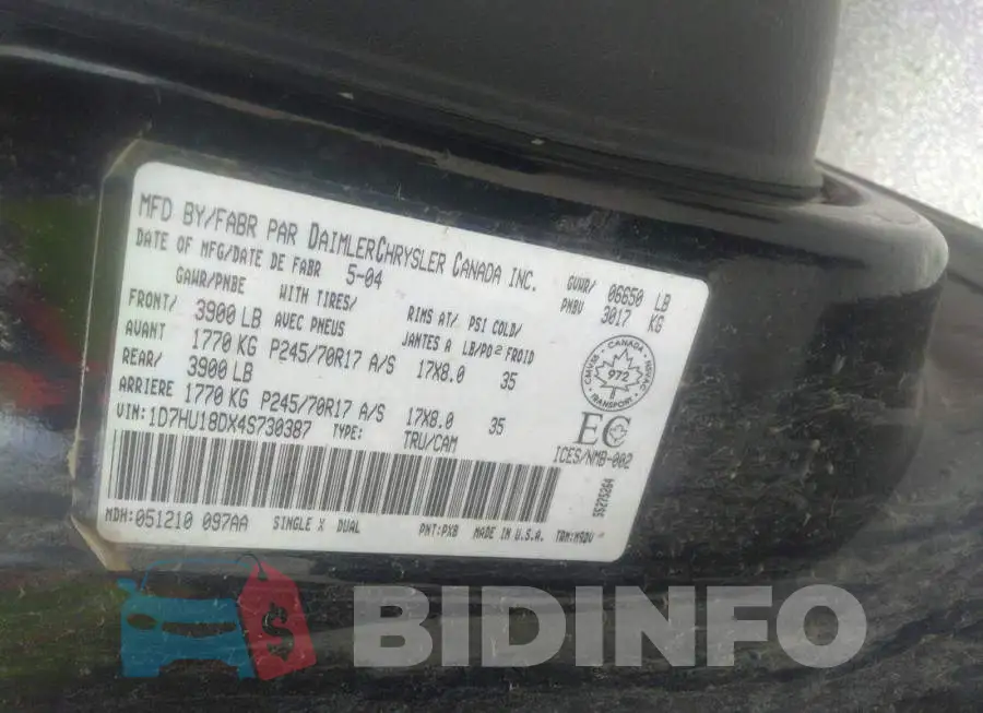 1D7HU18DX4S730387 Photo# 9