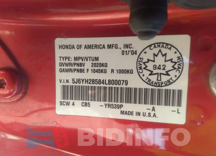 5J6YH28584L800079 Photo# 9