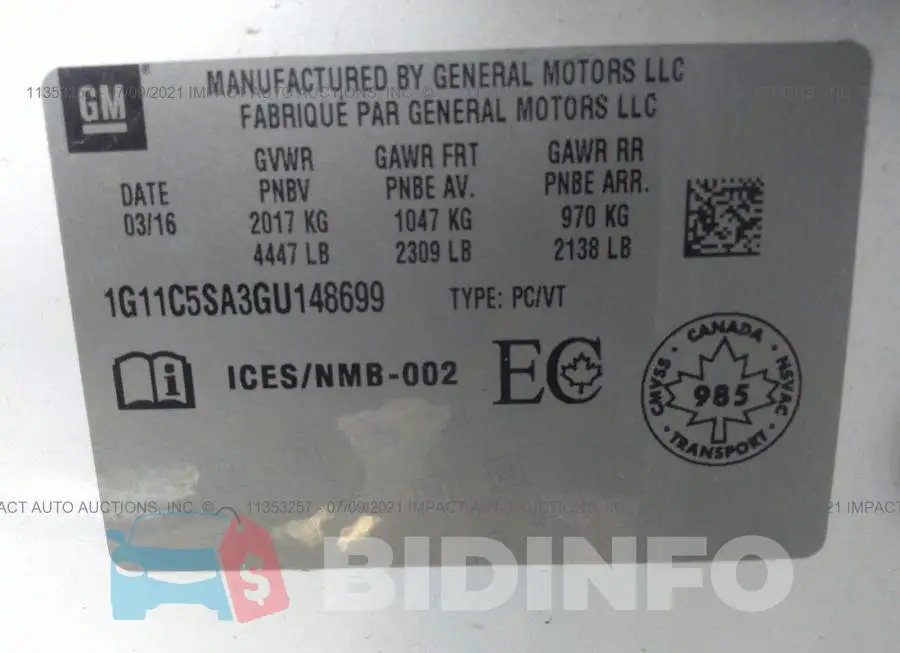 1G11C5SA3GU148699 Photo# 9