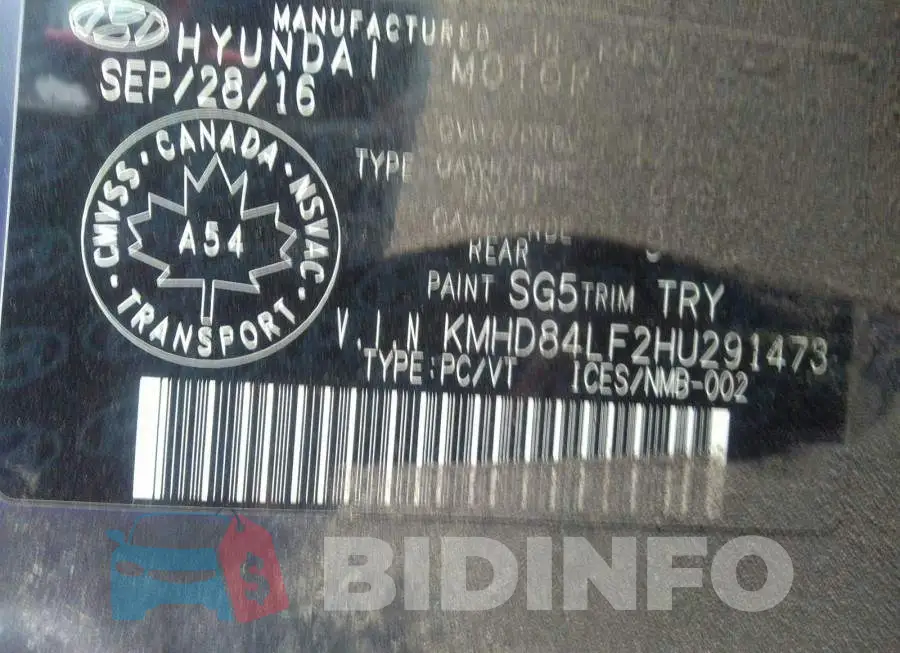 KMHD84LF2HU291473 Photo# 9