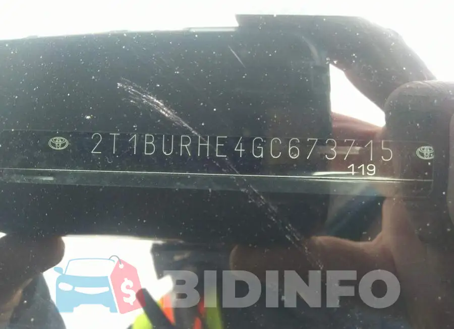 2T1BURHE4GC673715 Photo# 9