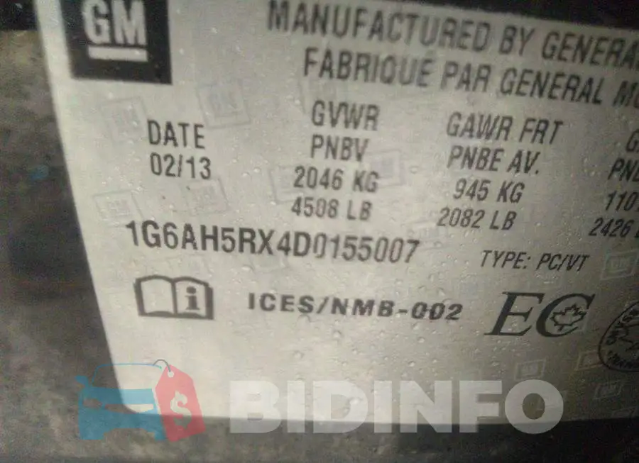 1G6AH5RX4D0155007 Photo# 9