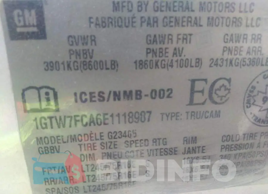 1GTW7FCA6E1118987 Photo# 9