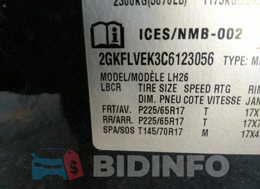 2GKFLVEK3C6123056 Photo# 9