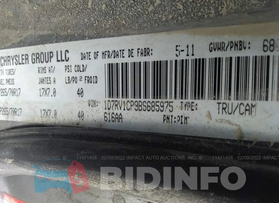 1D7RV1CP9BS685975 Photo# 7