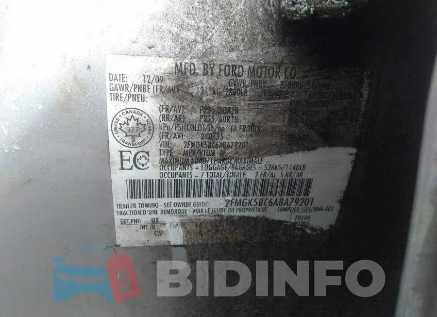 2FMGK5BC6ABA79201 Photo# 9