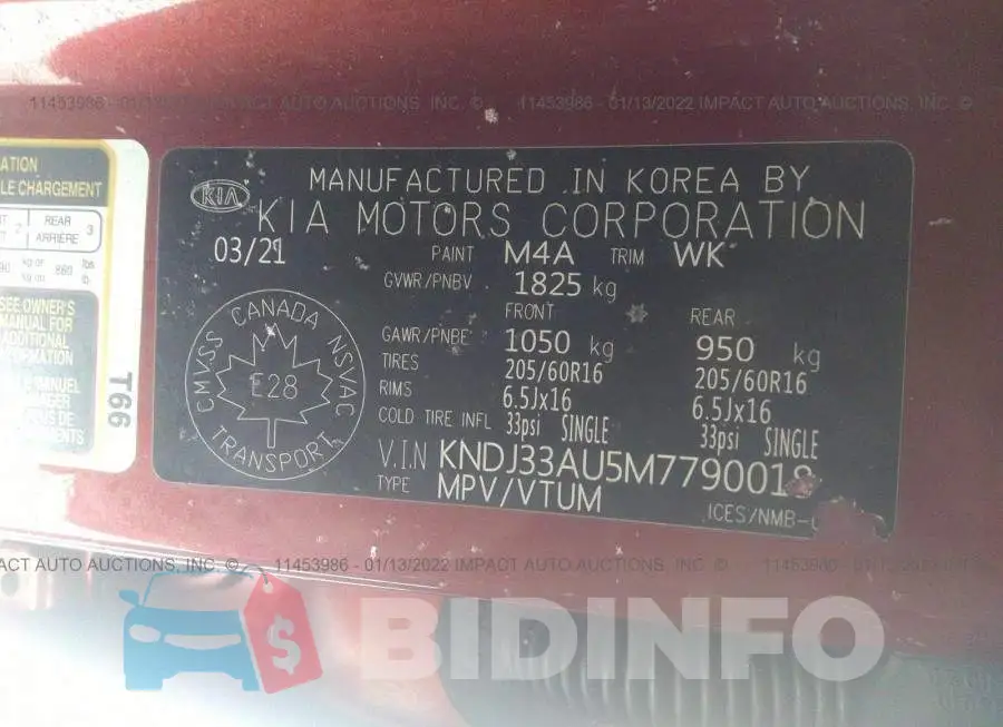 KNDJ33AU5M7790018 Photo# 9