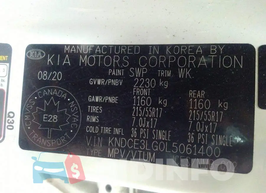 KNDCE3LG0L5061400 Photo# 9