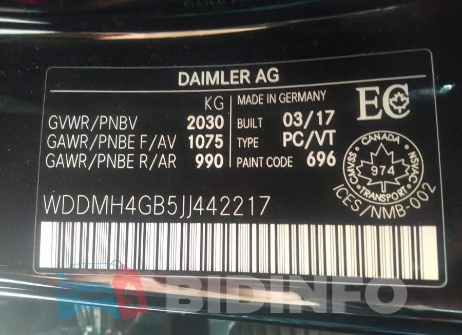 WDDMH4GB5JJ442217 Photo# 9