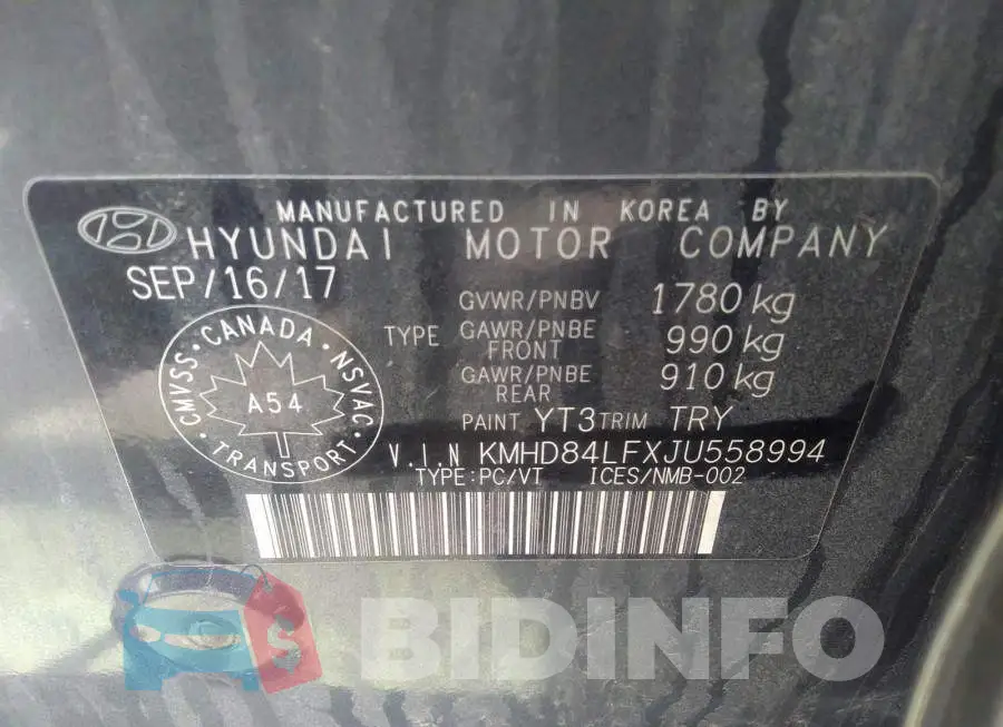 KMHD84LFXJU558994 Photo# 9