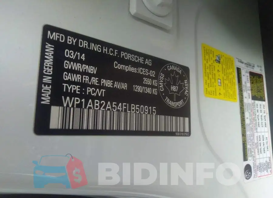 WP1AB2A54FLB50915 Photo# 9