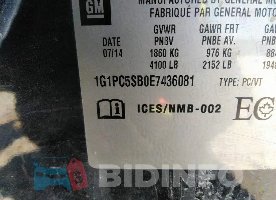 1G1PC5SB0E7436081 Photo# 9
