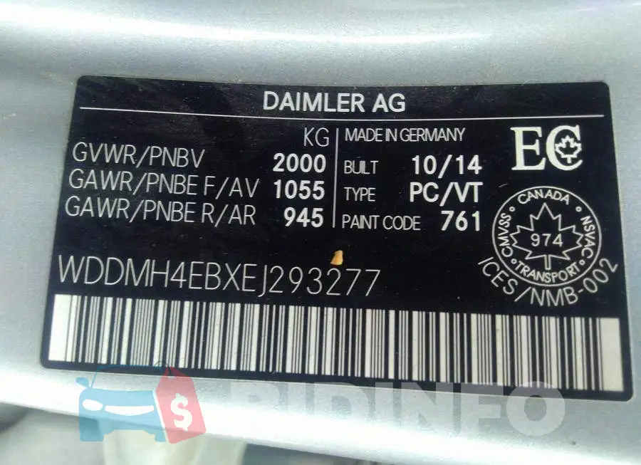 WDDMH4EBXEJ293277 Photo# 9