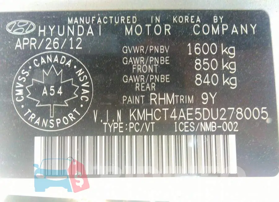 KMHCT4AE5DU278005 Photo# 9