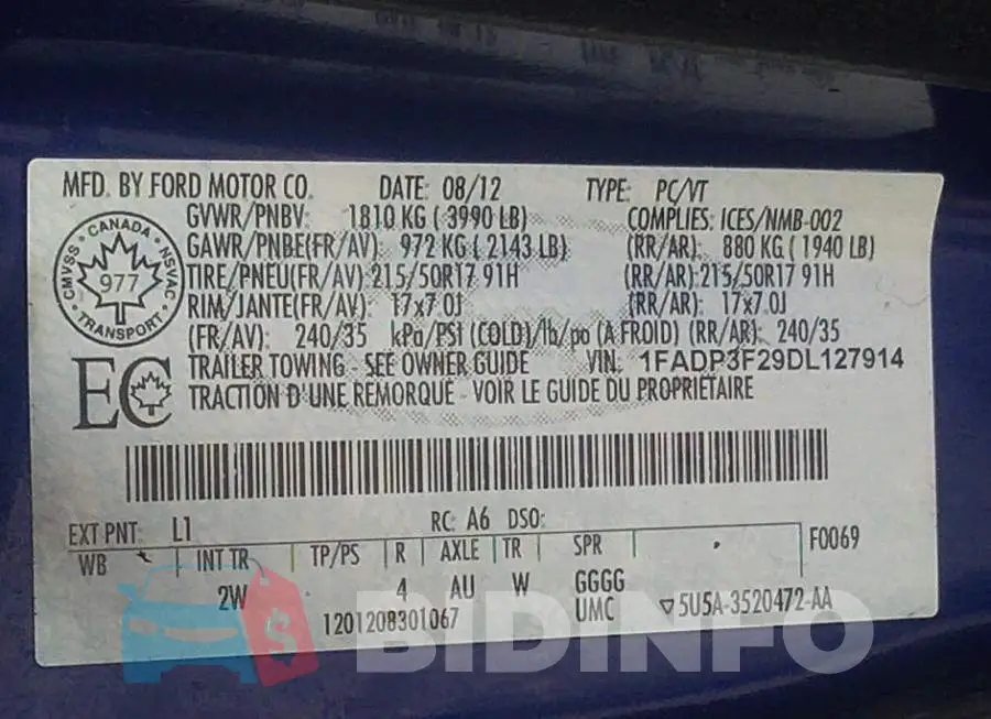 1FADP3F29DL127914 Photo# 9