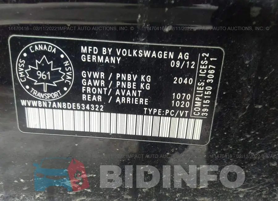 WVWBN7AN8DE534322 Photo# 9