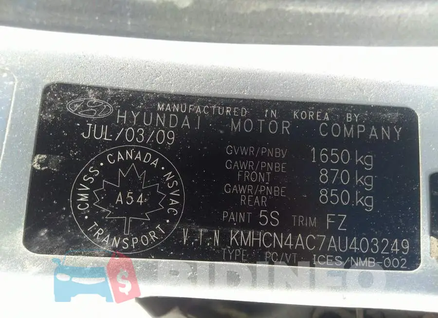 KMHCN4AC7AU403249 Photo# 9