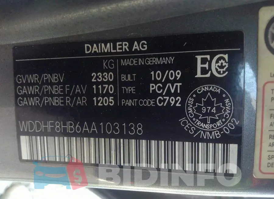 WDDHF8HB6AA103138 Photo# 9